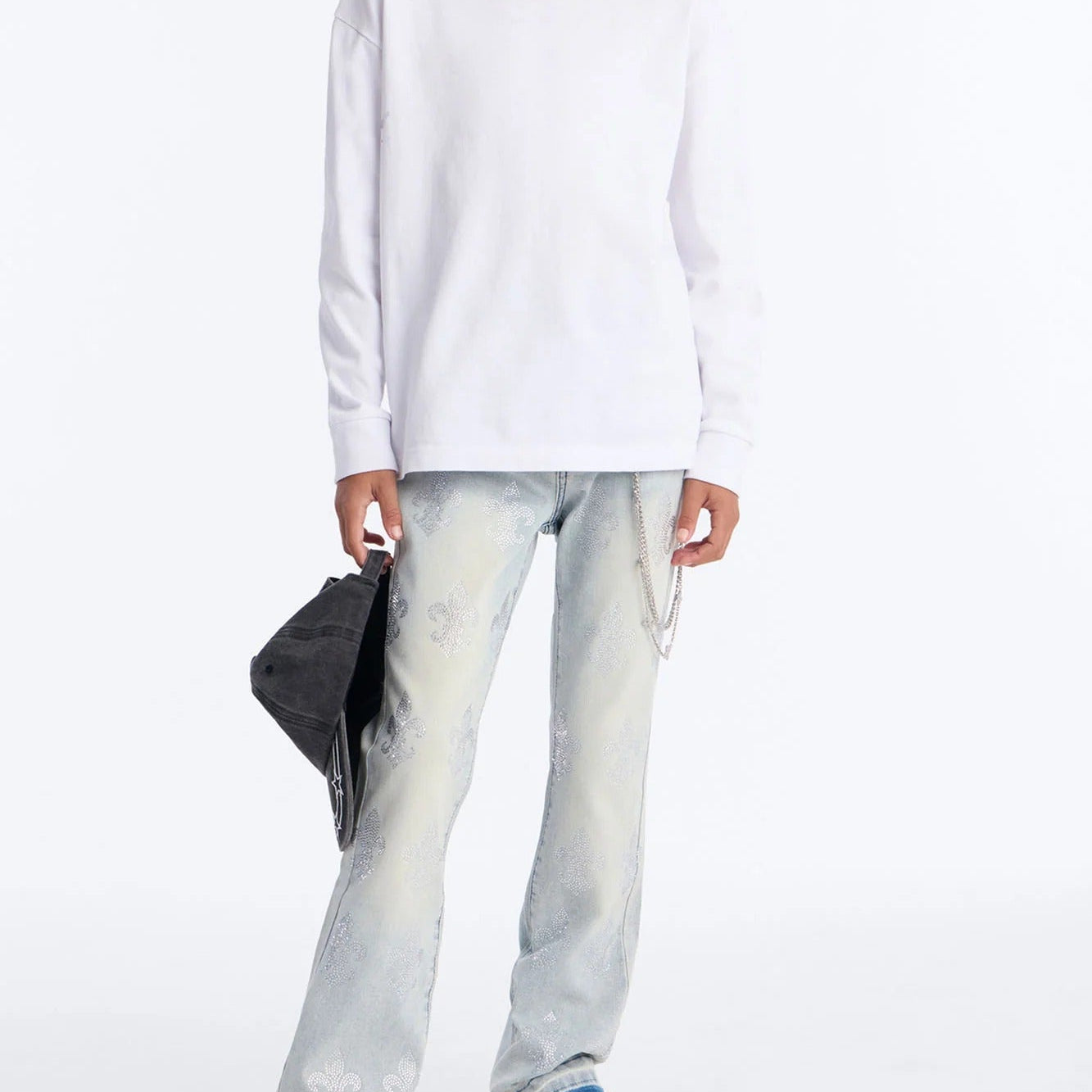 Mini Layered Slim-Fit Flared Pants