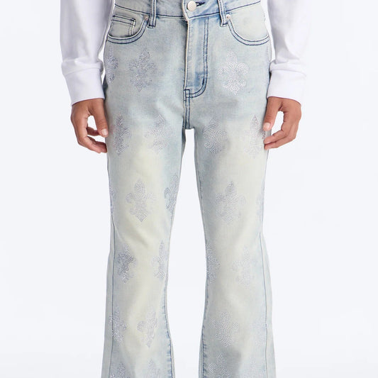 Mini Layered Slim-Fit Flared Pants