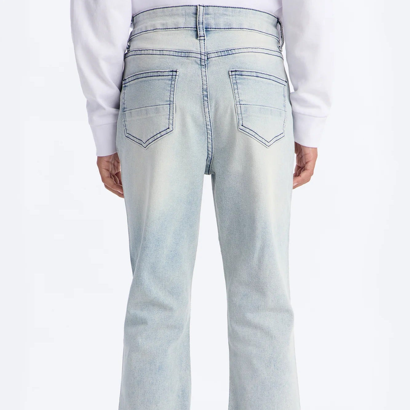 Mini Layered Slim-Fit Flared Pants