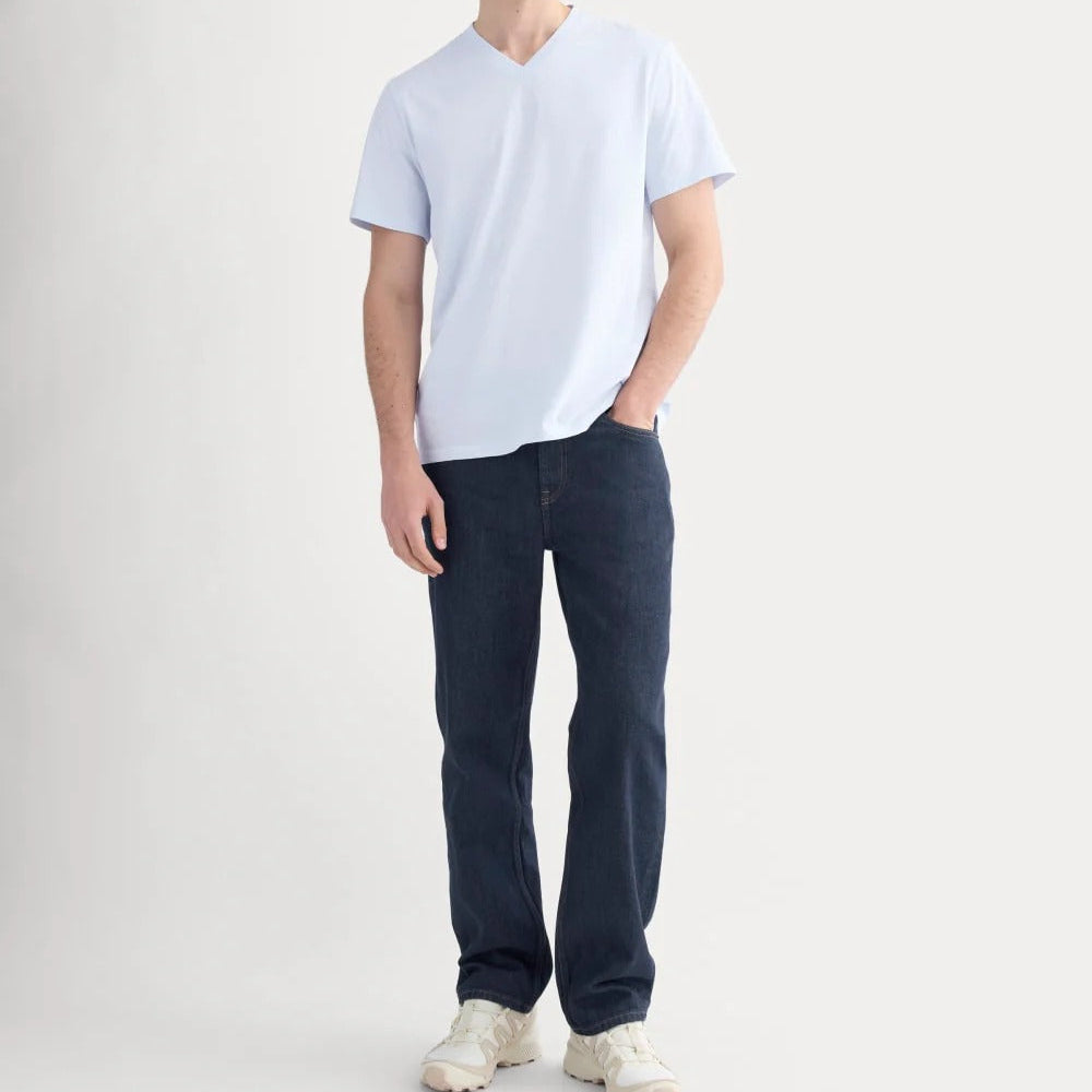 Plain white V-neck T-shirt