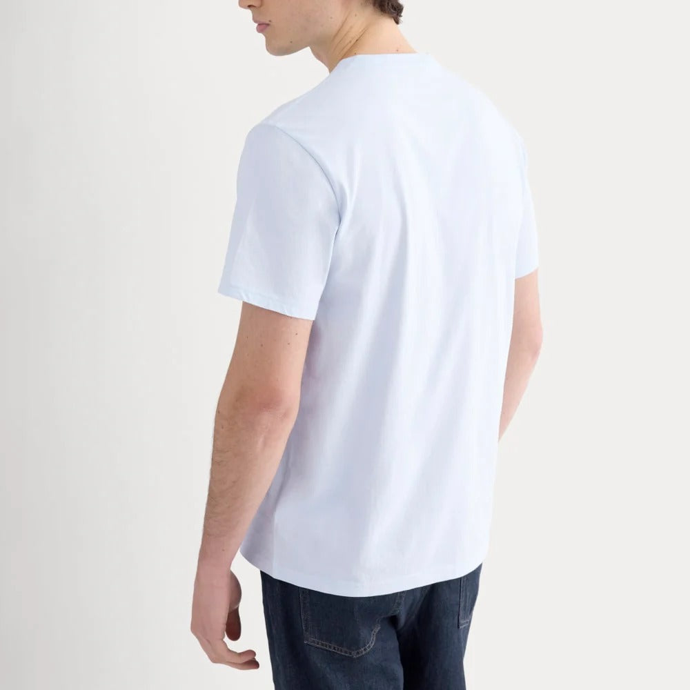 Plain white V-neck T-shirt